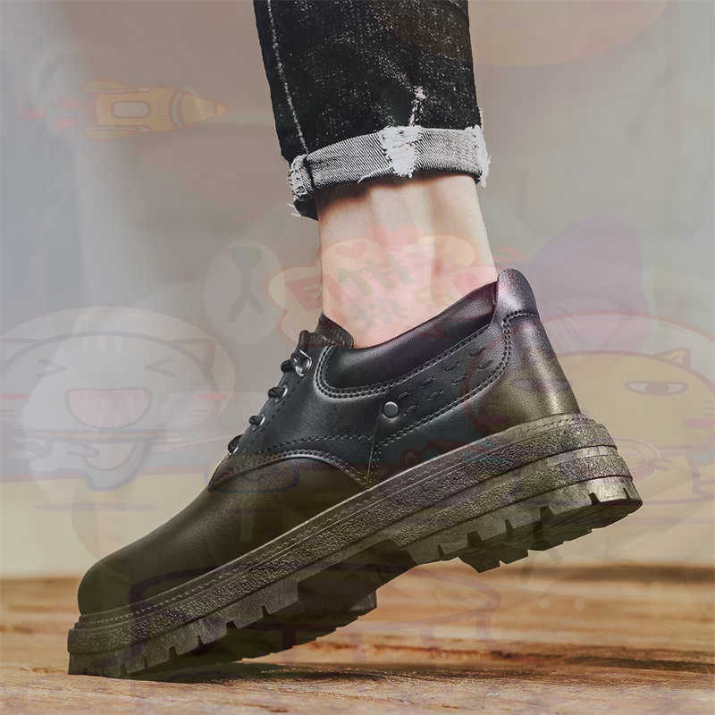 Home Gym Second - Sepatu Pria Tenis Pelatih Fashion Kulit