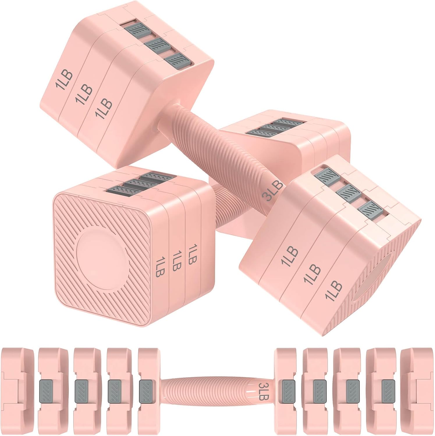 Home Gym Dumbbell Workout - Set Dumbbell yang Dapat Disesuaikan Hezeyferg