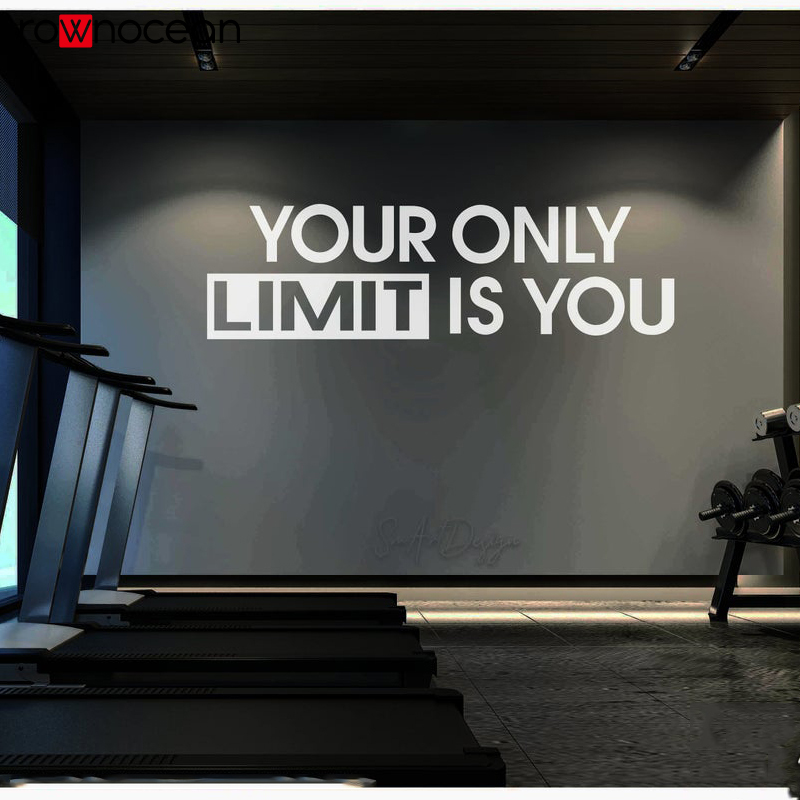 Home Gym Quotes - Satu-satunya Batas Anda Adalah Stiker Dinding