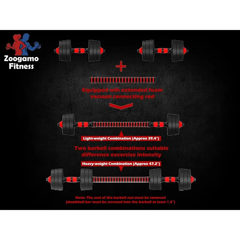Set Dumbbell Adjustable 44Lbs  - Home Gym Dumbbell Workout ulasan dan harga