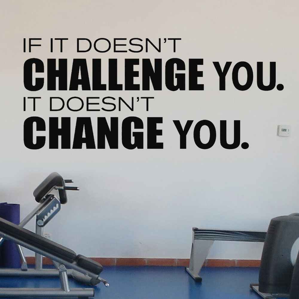 Tidak Menantang Anda Tidak Men - Home Gym Quotes ulasan dan harga