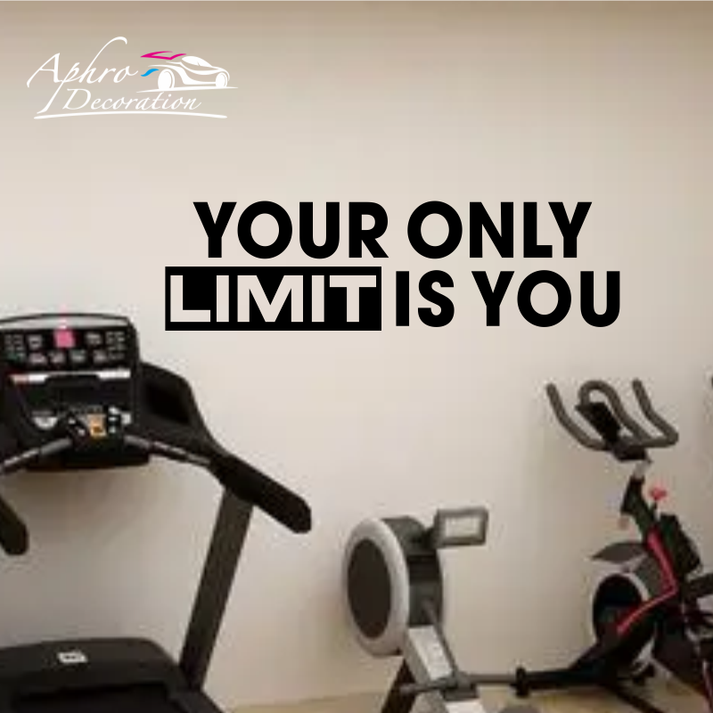 Hanya batas Anda adalah stiker - Home Gym Quotes ulasan dan harga
