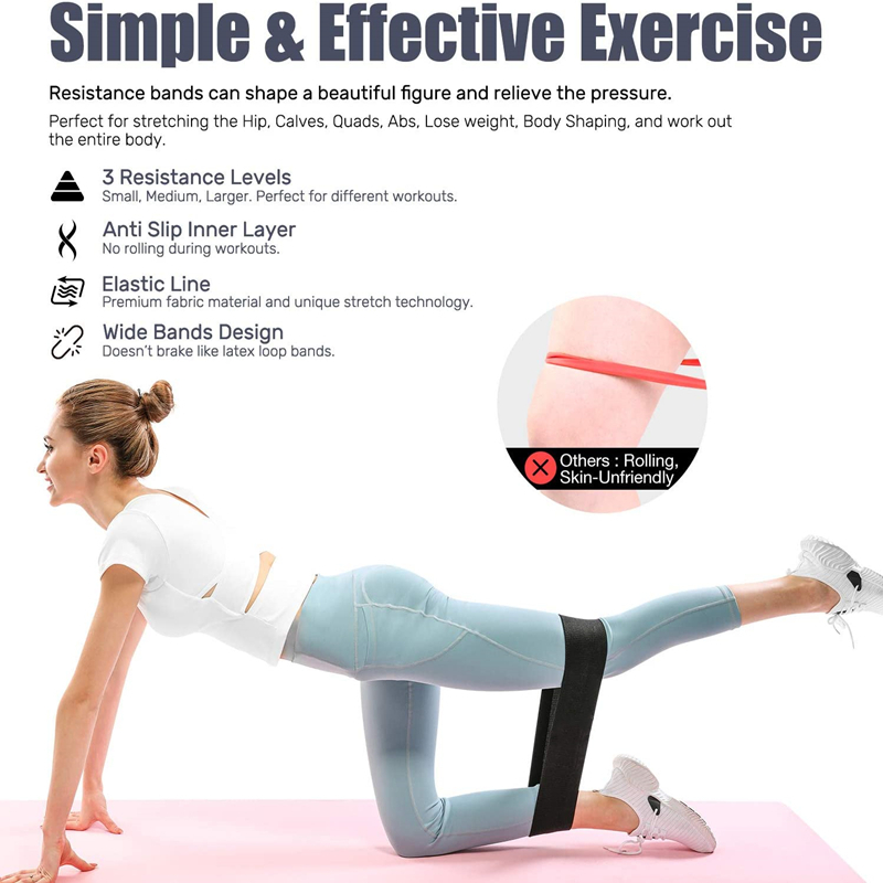 3PCS Wanita Pria Kain Resistan - Home Gym Ideas ulasan dan harga