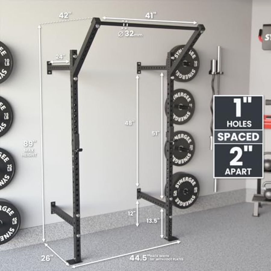 Rak Squat Dinding untuk penggu - Home Gym Pull Up Bar ulasan dan harga