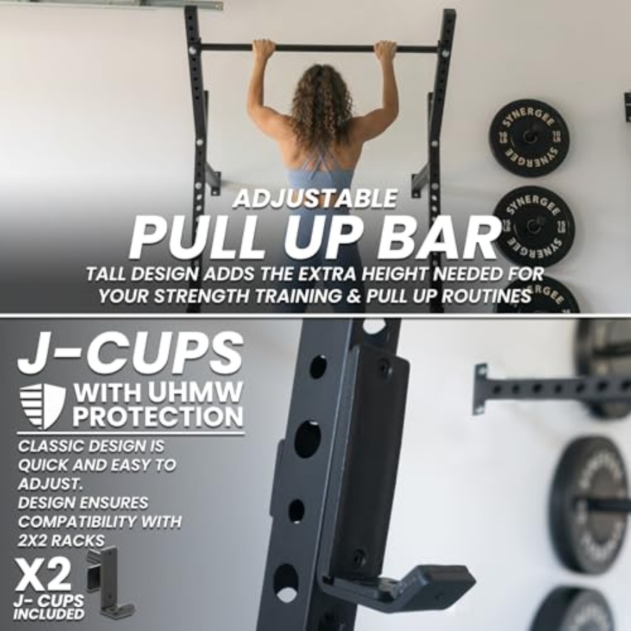 Rak Squat Dinding untuk penggu - Home Gym Pull Up Bar ulasan dan harga