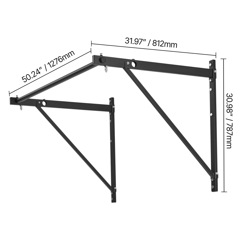 Ye Wall Mounted Heavy Duty Pul - Home Gym Pull Up Bar ulasan dan harga