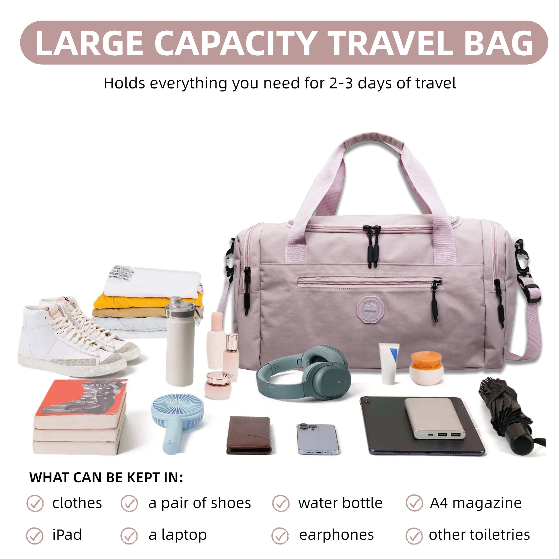 Tas Weekend Berkapasitas Besar - Home Gym Packages ulasan dan harga