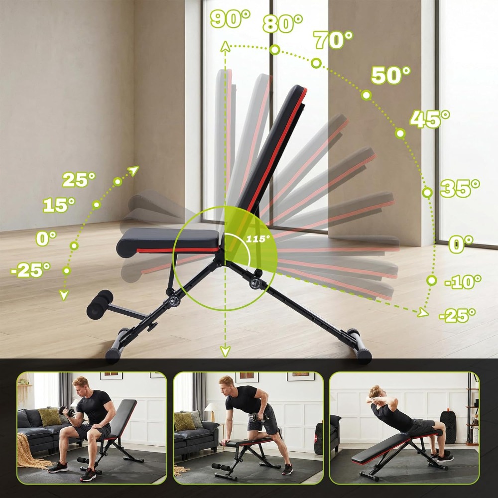 Bangku Angkat Beban yang Dapat - Home Gym Dumbbell Workout ulasan dan harga