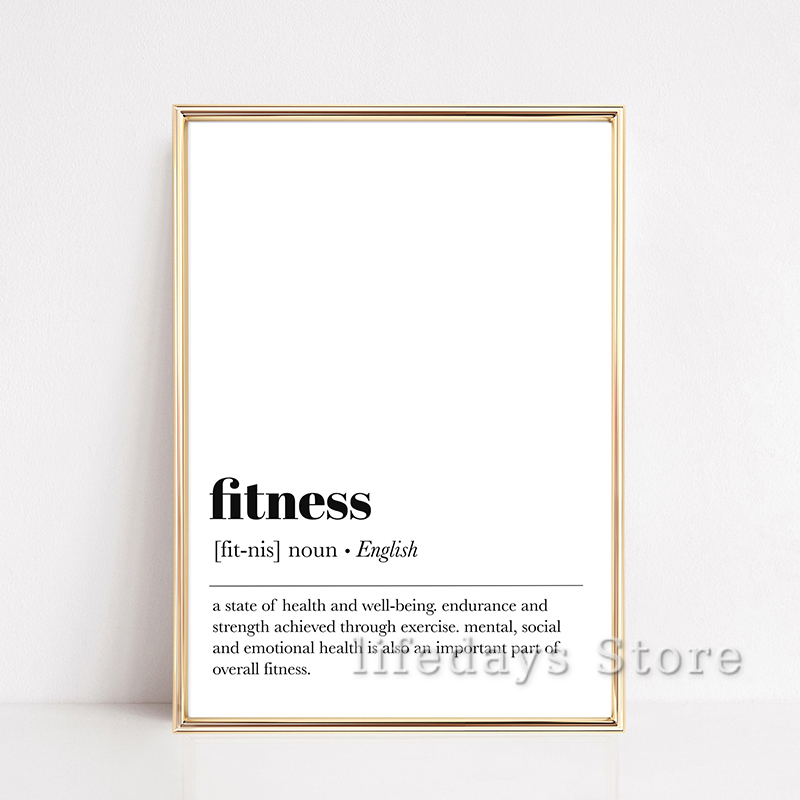 Fitness Work Out poster kutipa - Home Gym Quotes ulasan dan harga