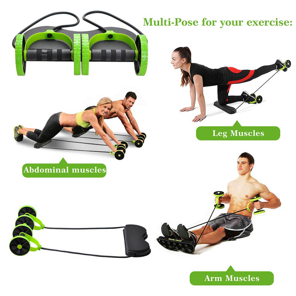 Perut Double Wheel AB Roller G - Home Gym Second ulasan dan harga