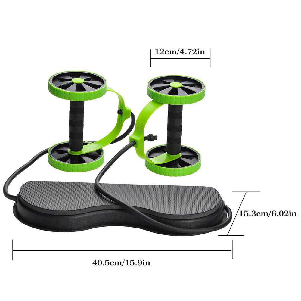 Perut Double Wheel AB Roller G - Home Gym Second ulasan dan harga