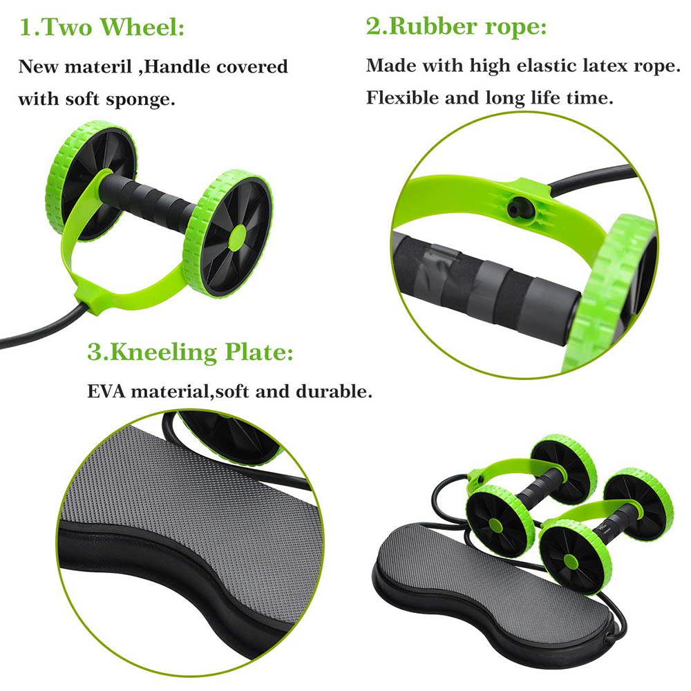 Perut Double Wheel AB Roller G - Home Gym Second ulasan dan harga