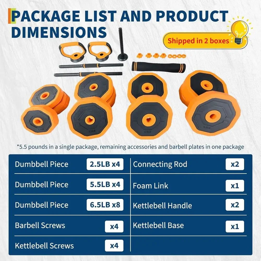 Set Gym Rumahan 4-in-1 yang Da - Home Gym Dumbbell Workout ulasan dan harga
