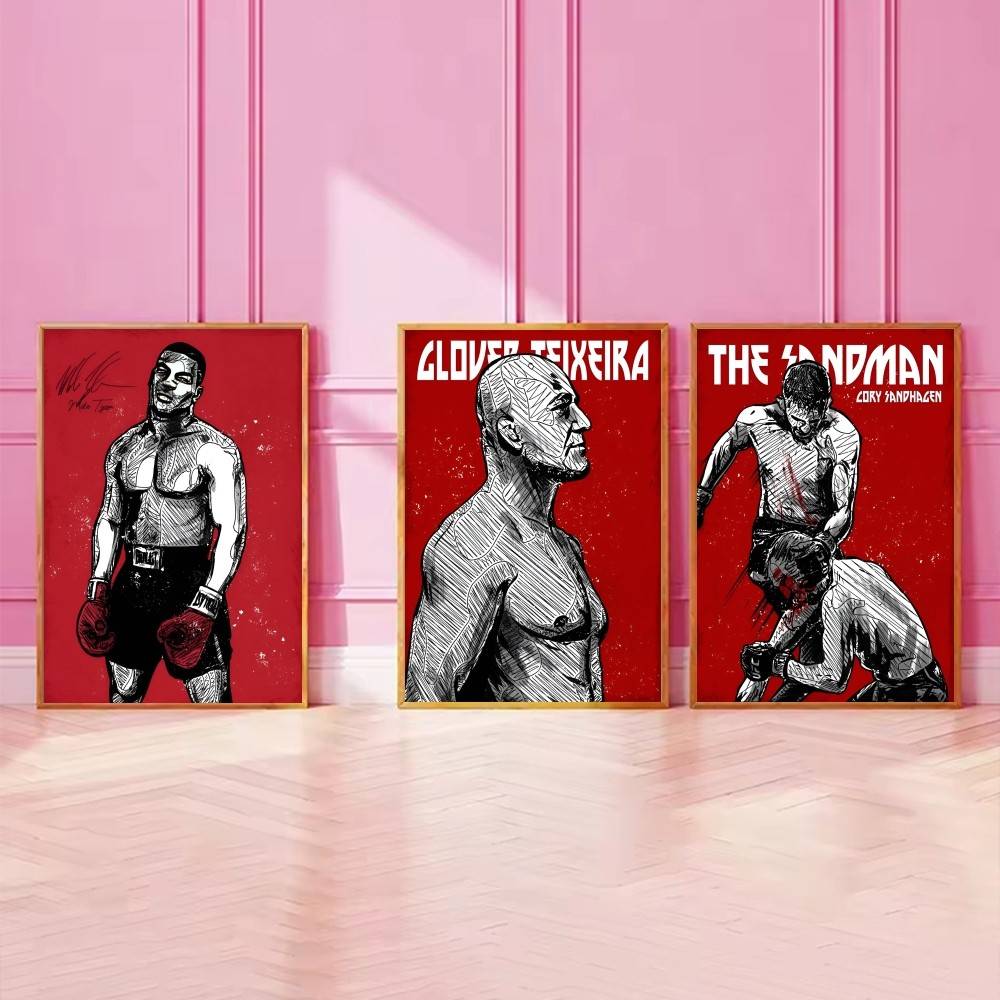Poster Kertas Atlet Petarung B - Home Gym Quotes ulasan dan harga