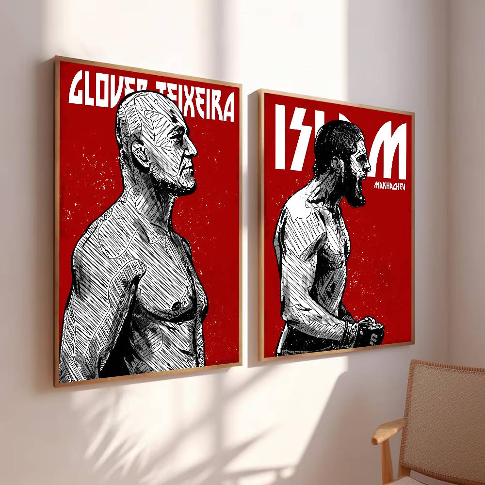 Poster Kertas Atlet Petarung B - Home Gym Quotes ulasan dan harga