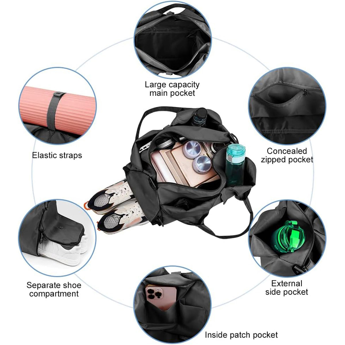 Tas Duffel Perjalanan dengan K - Home Gym Packages ulasan dan harga