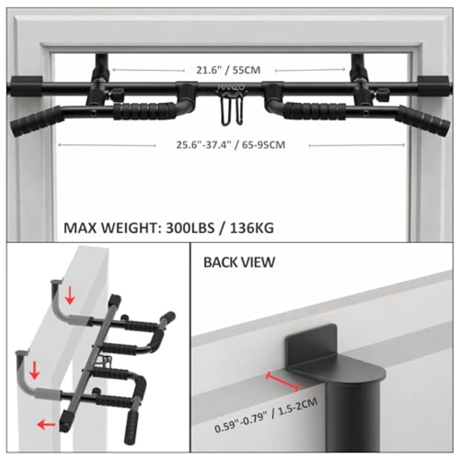 Set Bar Pull Up untuk Pintu de - Home Gym Pull Up Bar ulasan dan harga