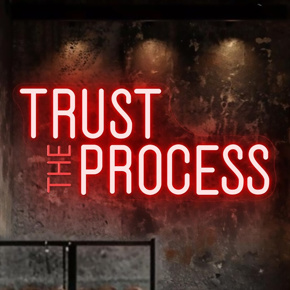 Tanda Neon Trust The Process,  - Home Gym Quotes ulasan dan harga
