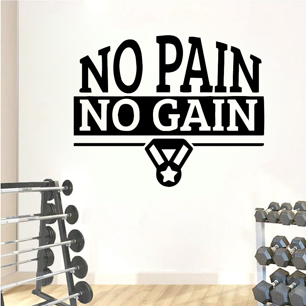 Stiker Dinding Gym Kutipan No  - Home Gym Quotes ulasan dan harga