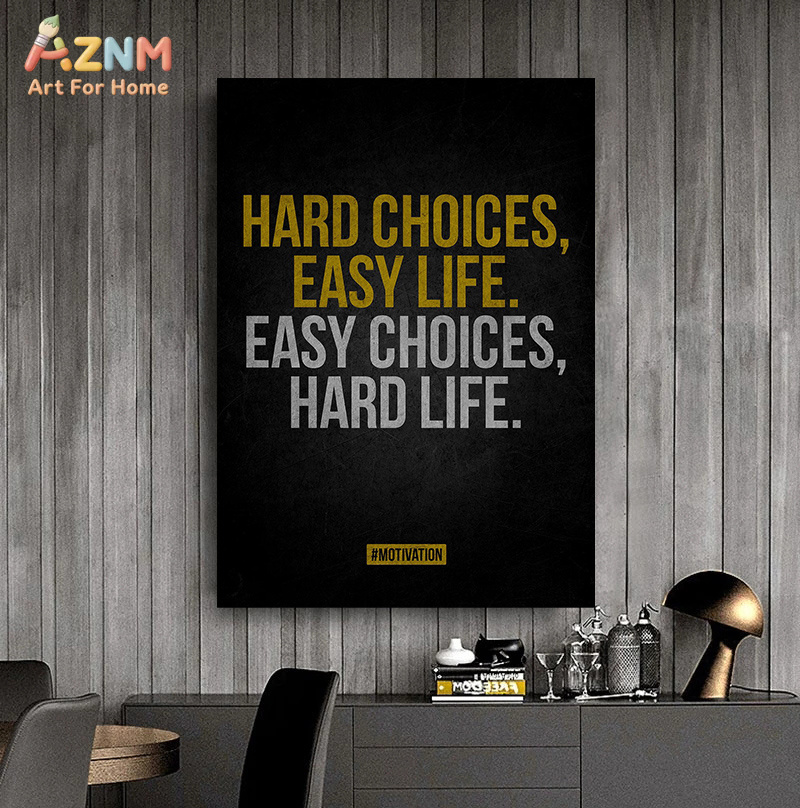 AZNM Kanvas Seni Dinding denga - Home Gym Quotes ulasan dan harga