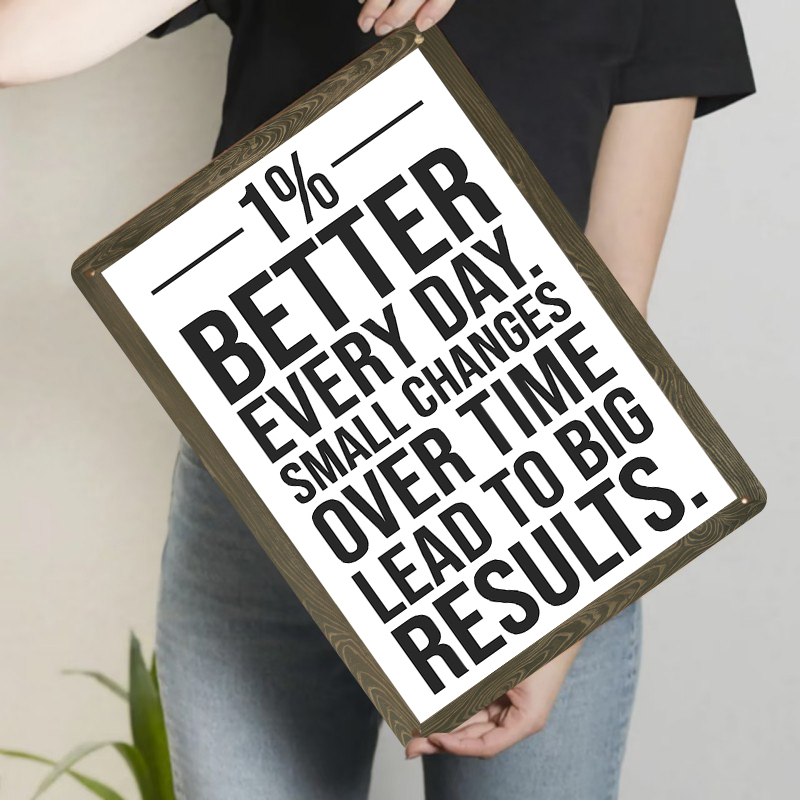 1% Lebih Baik Setiap Hari Seni - Home Gym Quotes ulasan dan harga