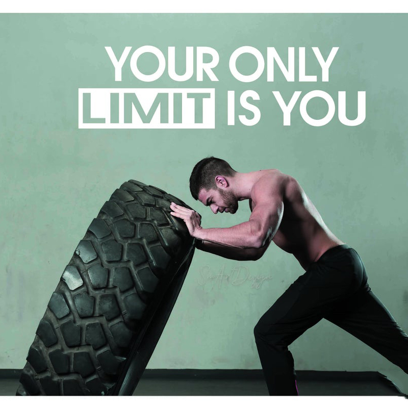 Satu-satunya Batas Anda Adalah - Home Gym Quotes ulasan dan harga
