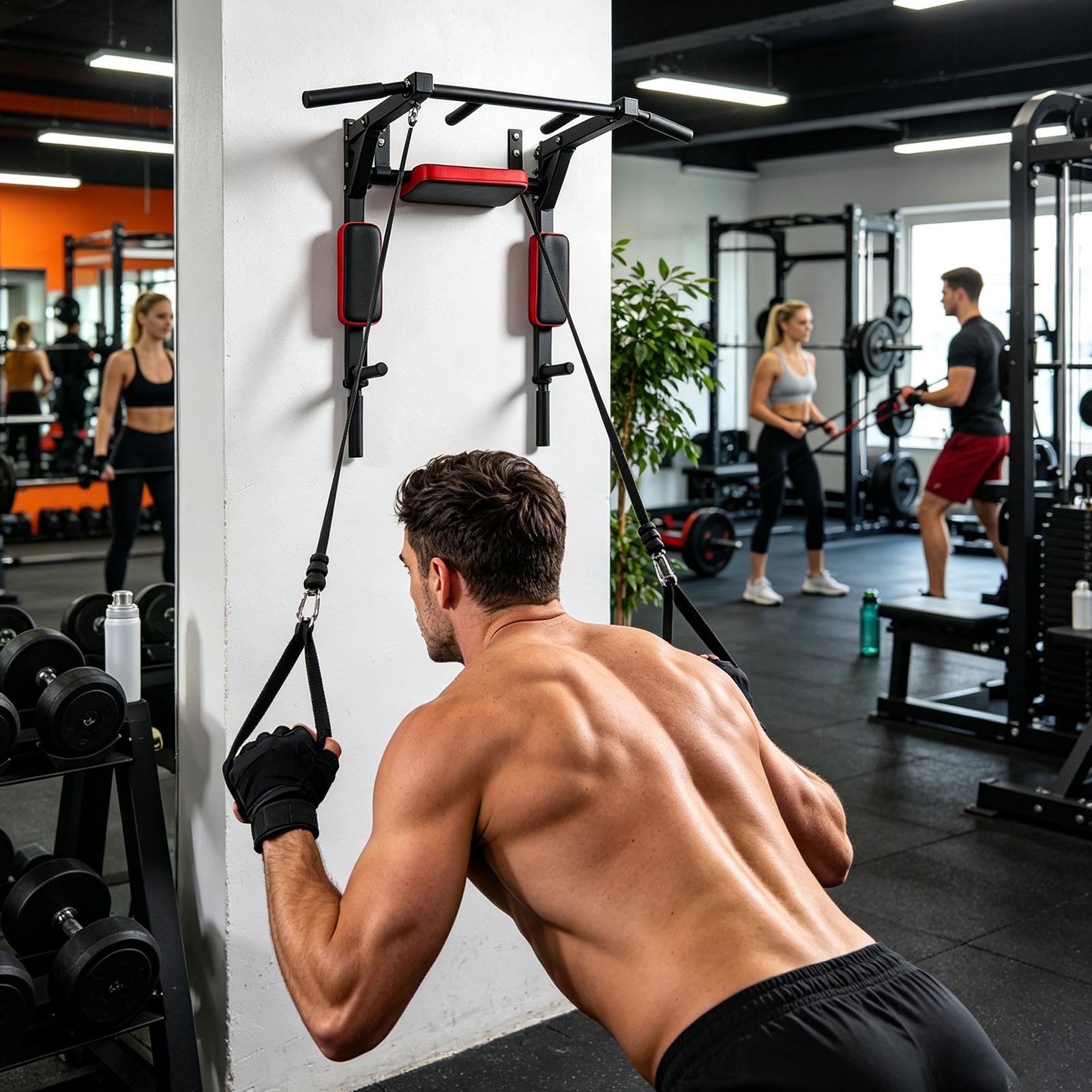 Bar Pull-up Dinding Multifungs - Home Gym Pull Up Bar ulasan dan harga